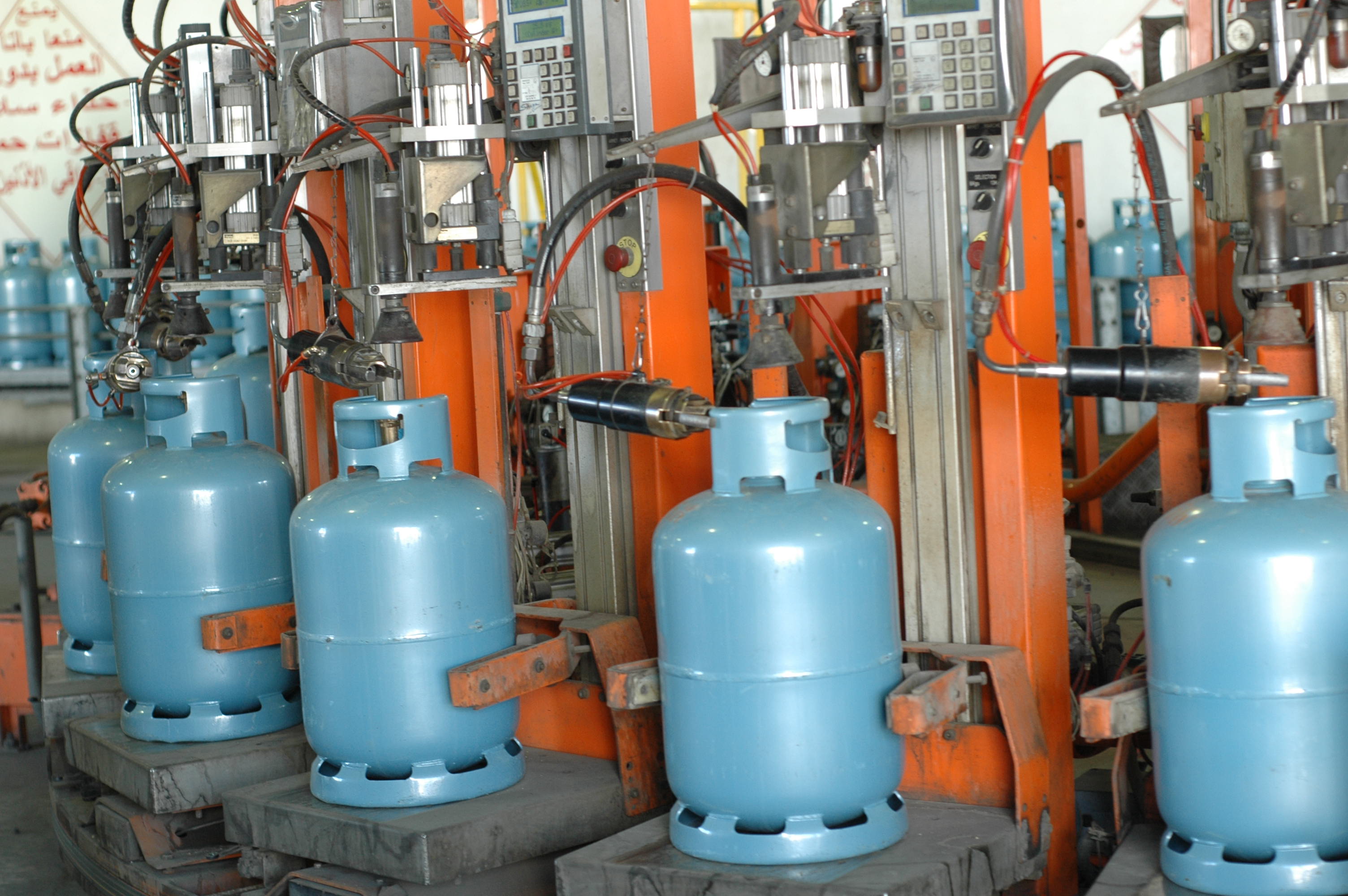 Production of gas cylinders LPG